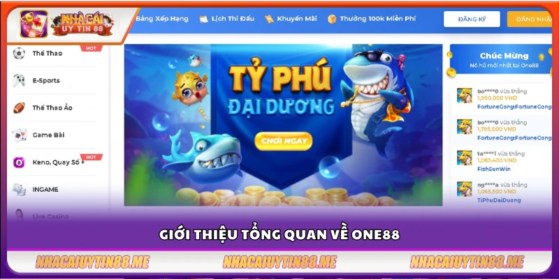 Nhà cái One88 – Lựa chọn lý tưởng cho cược thủ Việt 2 Tổng quan thương hiệu cá cược nhà cái One88